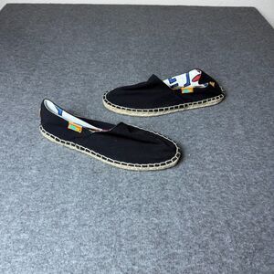 Ubuntu Life Canvas Men’s Size 11.5 Black Kenya Hand Made Shoes Slippers